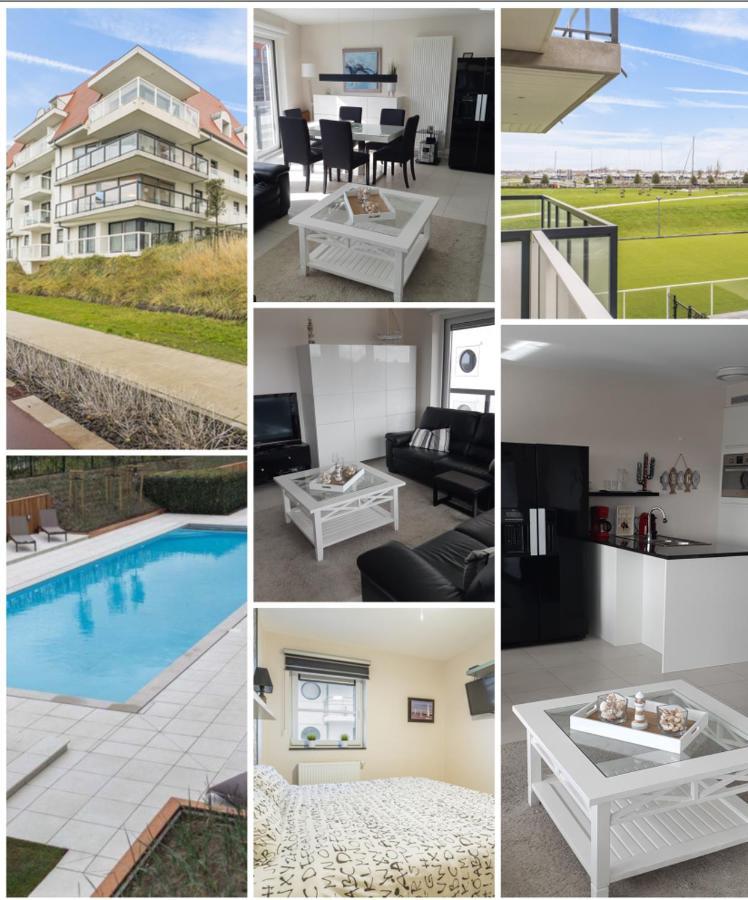 Sailors Beach VI Villa Jalina Verwarmd Zwembad In Het Hoogseizoen Nieuwpoort Exteriér fotografie